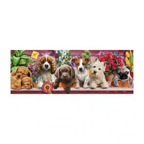 KS Games 1000 Parça Yavru Köpekler Panorama Puzzle