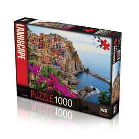 KS Games 11309 1000 Parça Manarola Köyü İtalya Puzzle