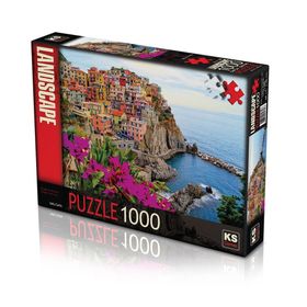 KS Games 11309 1000 Parça Manarola Köyü İtalya Puzzle