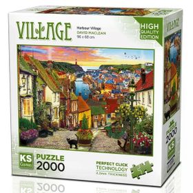 KS Games 11386 2000 Parça Liman Köyü Puzzle