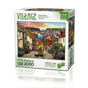 KS Games 11386 2000 Parça Liman Köyü Puzzle