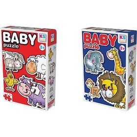 KS Games 12001 Vahşi Hayvanlar Baby Puzzle