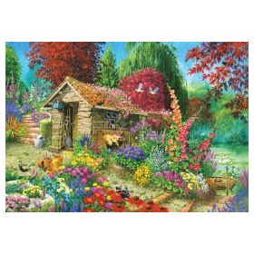 KS Games 1500 Parça Çiçekli Bahçe Puzzle