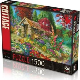 KS Games 1500 Parça Çiçekli Bahçe Puzzle