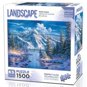 KS Games 1500 Parça Dağ ve Donmuş Göl Puzzle