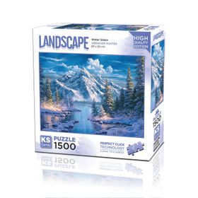 KS Games 1500 Parça Dağ ve Donmuş Göl Puzzle