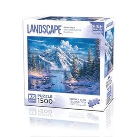 KS Games 1500 Parça Dağ ve Donmuş Göl Puzzle