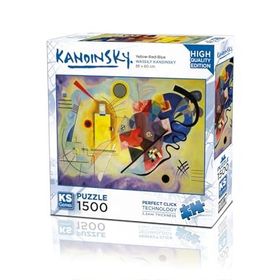 KS Games 1500 Parça Sarı Kırmızı Mavi Puzzle