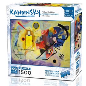 KS Games 1500 Parça Sarı Kırmızı Mavi Puzzle