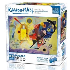 KS Games 1500 Parça Sarı Kırmızı Mavi Puzzle