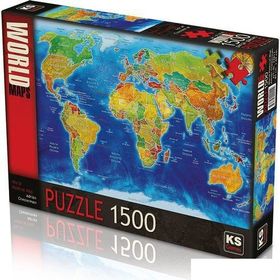 KS Games 1500 Parça World Political Map Puzzle