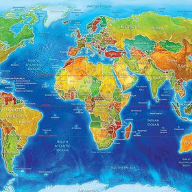 KS Games 1500 Parça World Political Map Puzzle