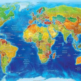 KS Games 1500 Parça World Political Map Puzzle
