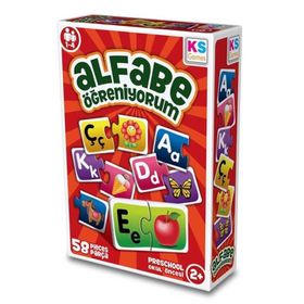 KS Games 153.P.PUZL.005.1806 Alfabe Öğreniyorum Puzzle