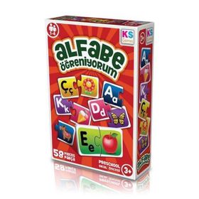 KS Games 153.P.PUZL.005.1806 Alfabe Öğreniyorum Puzzle