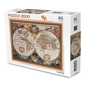 KS Games 17th Centruy World Map 2000 Parça Puzzle