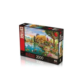 KS Games 2000 Parça Göl Kenarında Kulübe Puzzle