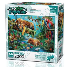 KS Games 2000 Parça Kaplanlar Puzzle