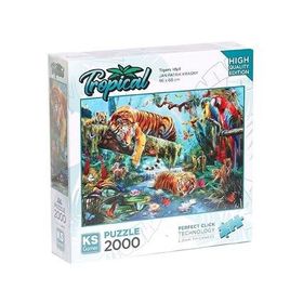 KS Games 2000 Parça Kaplanlar Puzzle