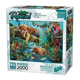 KS Games 2000 Parça Kaplanlar Puzzle