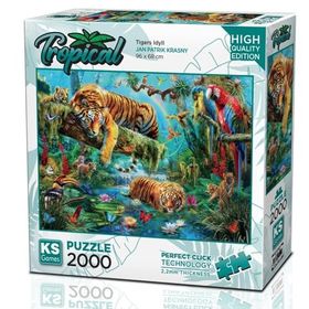 KS Games 2000 Parça Kaplanlar Puzzle