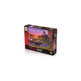 KS Games 2000 Parça Lakeside Cottage Puzzle