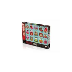 KS Games 20011 500 Parça Multi Owls Puzzle