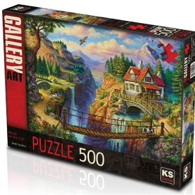 KS Games 20012 500 Parça House On The Cliff Puzzle