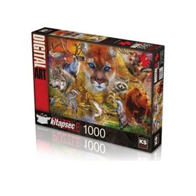 KS Games 20567 1000 Parça North American Animals Puzzle