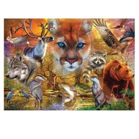 KS Games 20567 1000 Parça North American Animals Puzzle