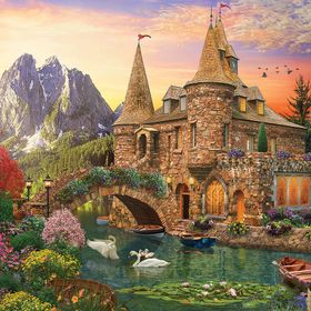 KS Games 20568 1000 Parça Castle Land Puzzle