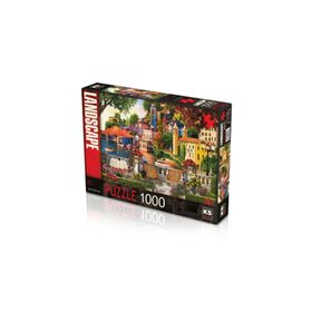 KS Games 20570 1000 Parça İtalian Coast Puzzle