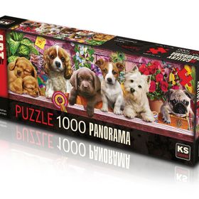 KS Games 21009 1000 Parça Panorama Puppies Puzzle