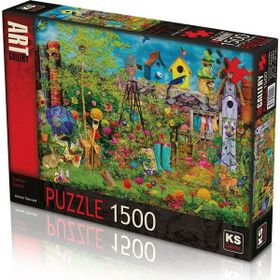 KS Games 22009 Summer Garden Aimee Stewart 1500 Parça Art Gallery Puzzle