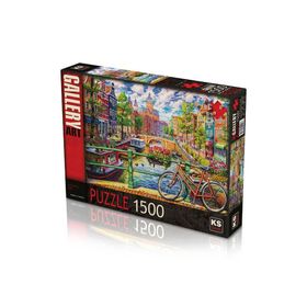 KS Games 22018 1500 Parça A Colorful City Puzzle