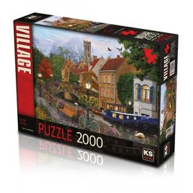 KS Games 22509 2000 Parça Canal Living Puzzle