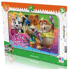 KS Games 24 Parça 44 Cat Frame Puzzle