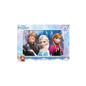 KS Games 24 Parça Frozen Çerçeveli Çocuk Puzzle