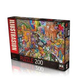 KS Games 24005 200 Parça World In A Hurry Puzzle