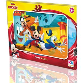 KS Games +3 Yaş Minnie ve Mickey Mouse 35 Parça Frame Puzzle 2’li Set
