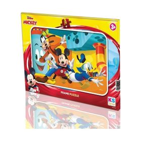 KS Games +3 Yaş Minnie ve Mickey Mouse 35 Parça Frame Puzzle 2’li Set