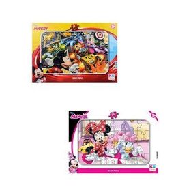 KS Games +3 Yaş Minnie ve Mickey Mouse 35 Parça Frame Puzzle 2’li Set