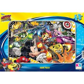 KS Games +3 Yaş Minnie ve Mickey Mouse 35 Parça Frame Puzzle 2’li Set