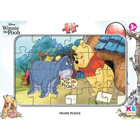 KS Games +3 Yaş Winnie The Pooh 24 Parça Frame Puzzle