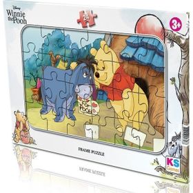 KS Games +3 Yaş Winnie The Pooh 24 Parça Frame Puzzle