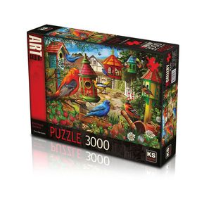 KS Games 3000 Parça Bird House Gardens Puzzle