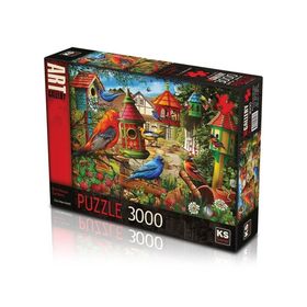KS Games 3000 Parça Bird House Gardens Puzzle