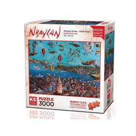 KS Games 3000 Parça Galata Kulesi Puzzle