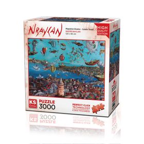 KS Games 3000 Parça Galata Kulesi Puzzle