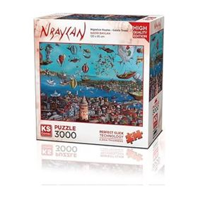 KS Games 3000 Parça Galata Kulesi Puzzle